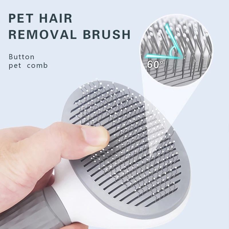 Pet Dog Brush Cat Comb Self Cleaning Pet Hair Remover Brush For Dogs Cats Grooming Tools Pets Dematting Comb Dogs Accessories ShopOnlyDeal