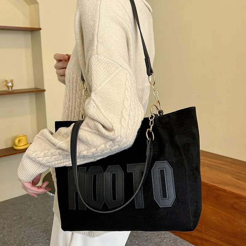 Single Shoulder Canvas Bag Large Bag Women's Large Capacity 2024 New Spring Commuter Tote Big Bag ShopOnlyDeal