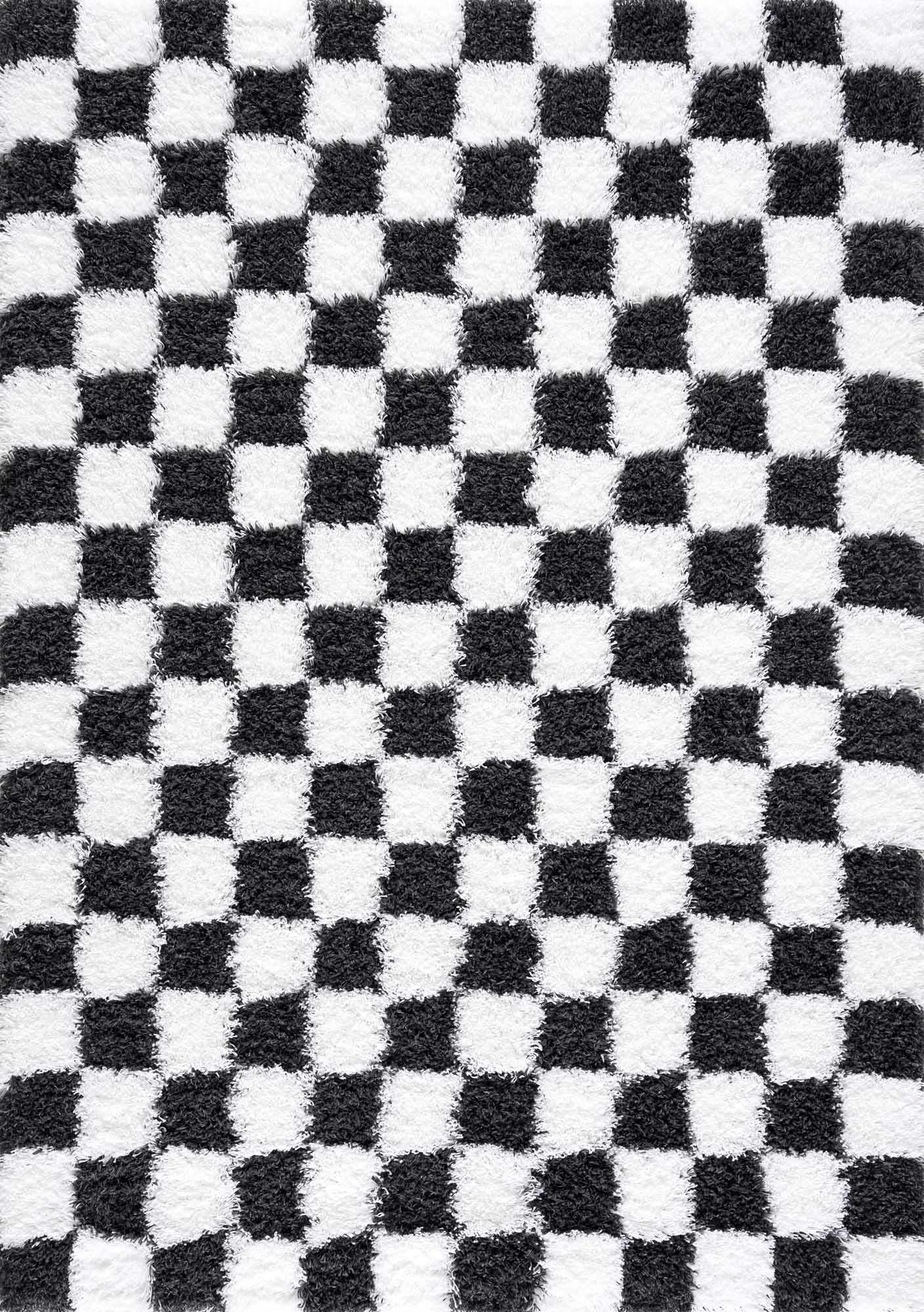 Atira Black & White Checkered Area Rug | Bold Contrast for Contemporary Spaces Boutique Rugs