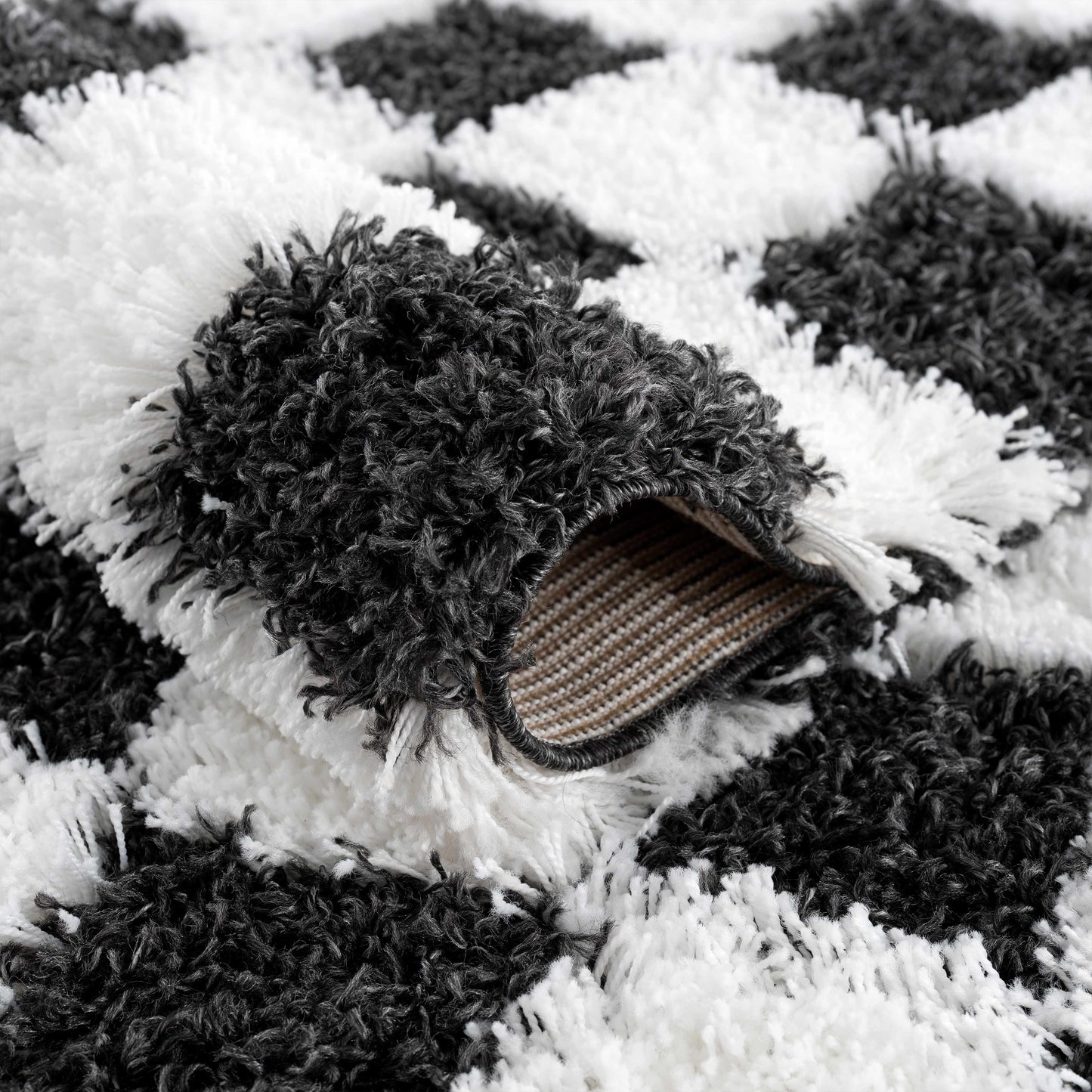 Atira Black & White Checkered Area Rug | Bold Contrast for Contemporary Spaces Boutique Rugs