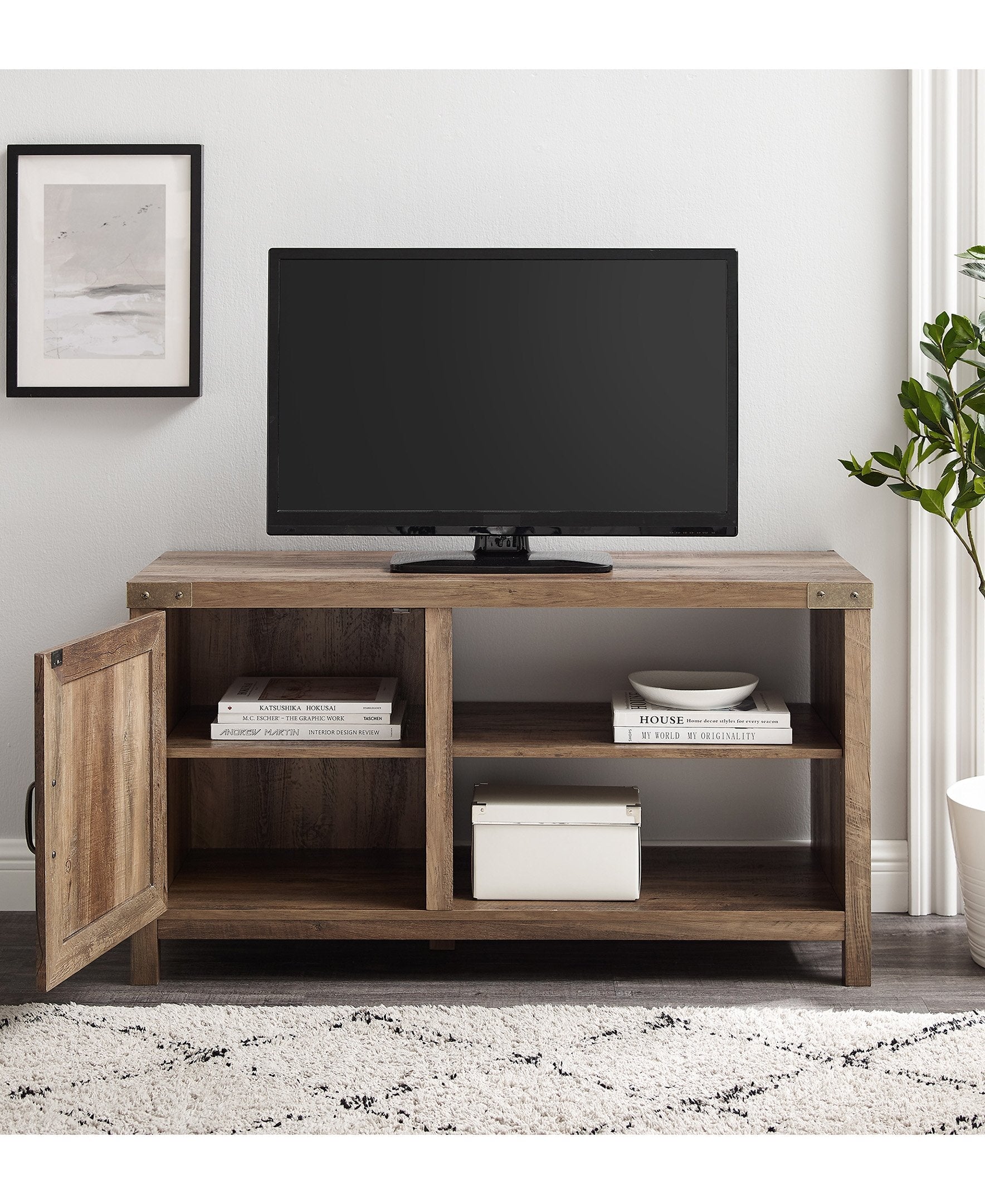 Barn Door TV Stand Walker Edison