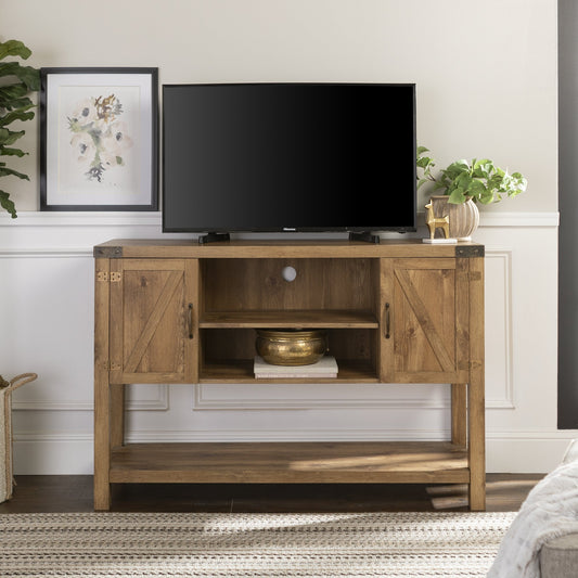 Barn Door Tall TV Stand Walker Edison