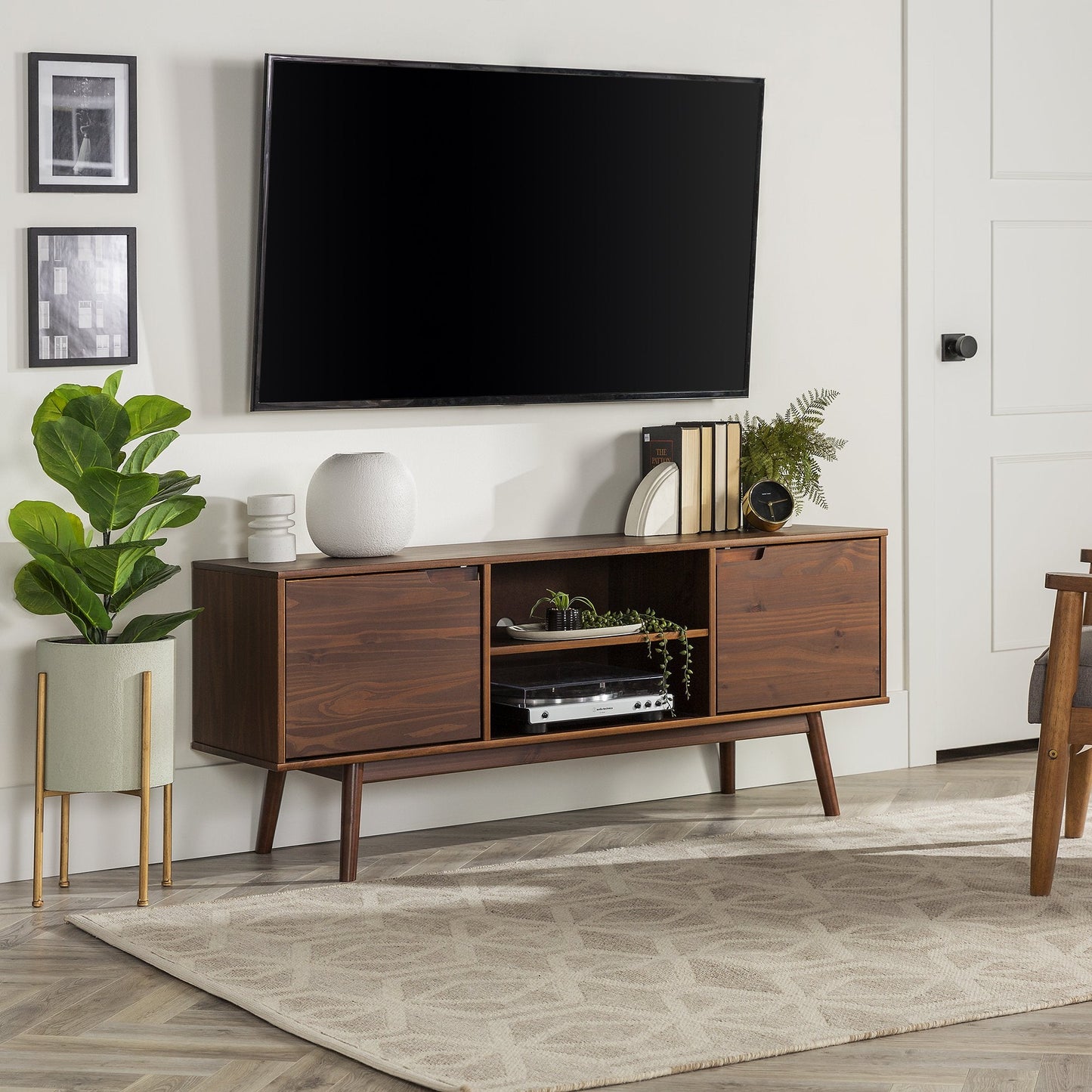 Adair Solid Wood TV Stand Walker Edison