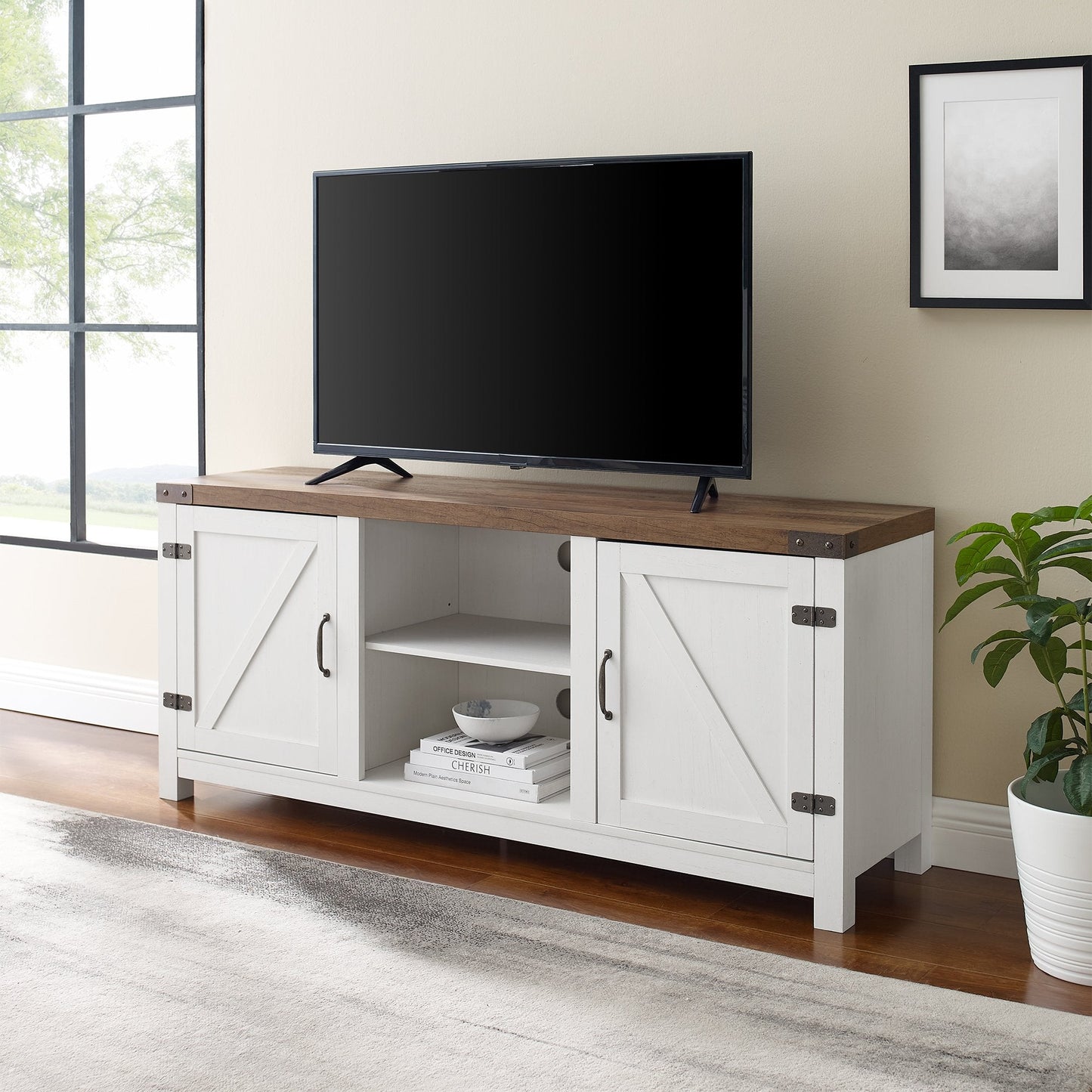 Barn Door TV Stand Walker Edison