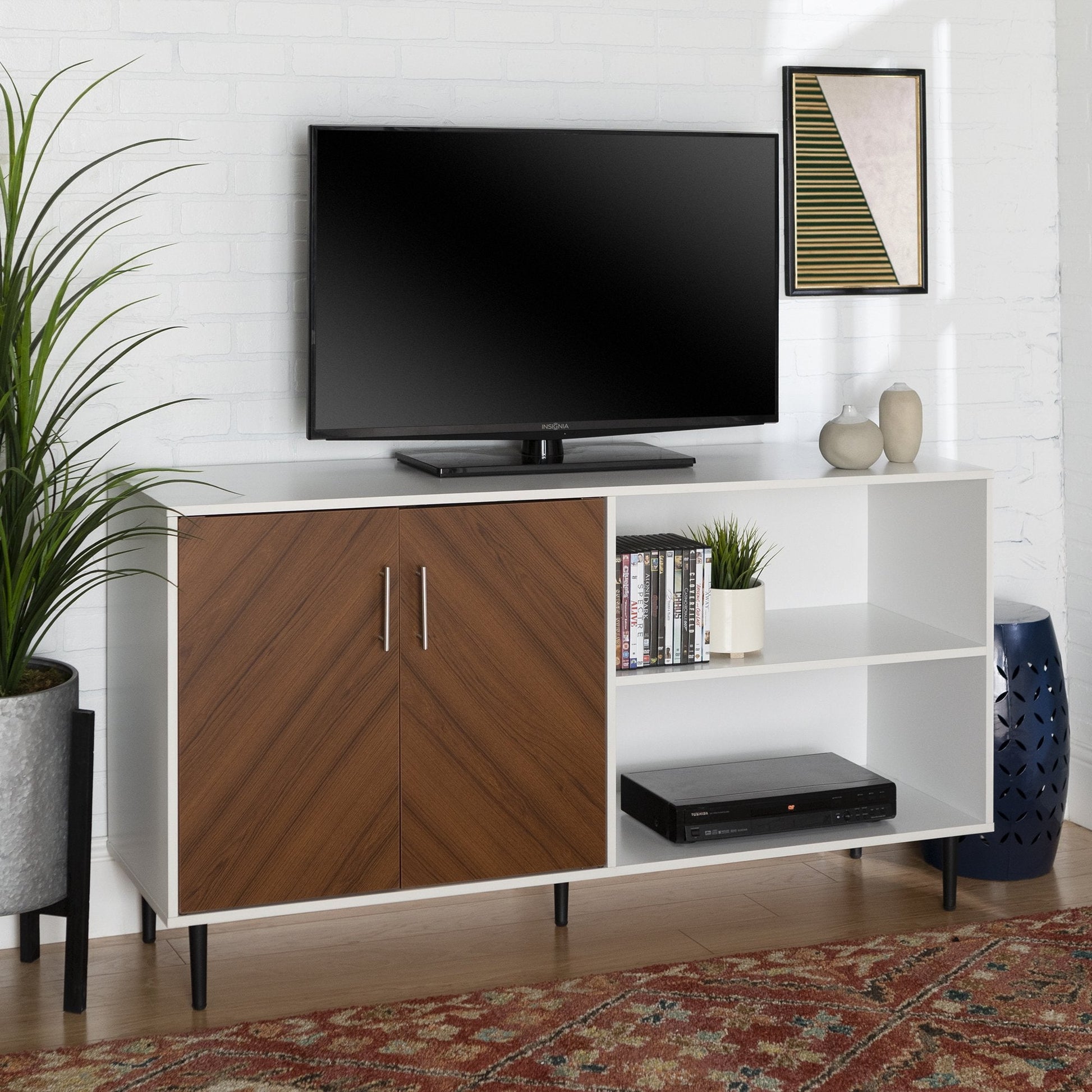 Bookmatch Hampton Asymmetrical Sideboard / TV Stand Walker Edison