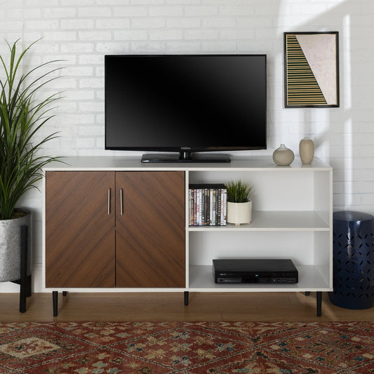 Bookmatch Hampton Asymmetrical Sideboard / TV Stand Walker Edison