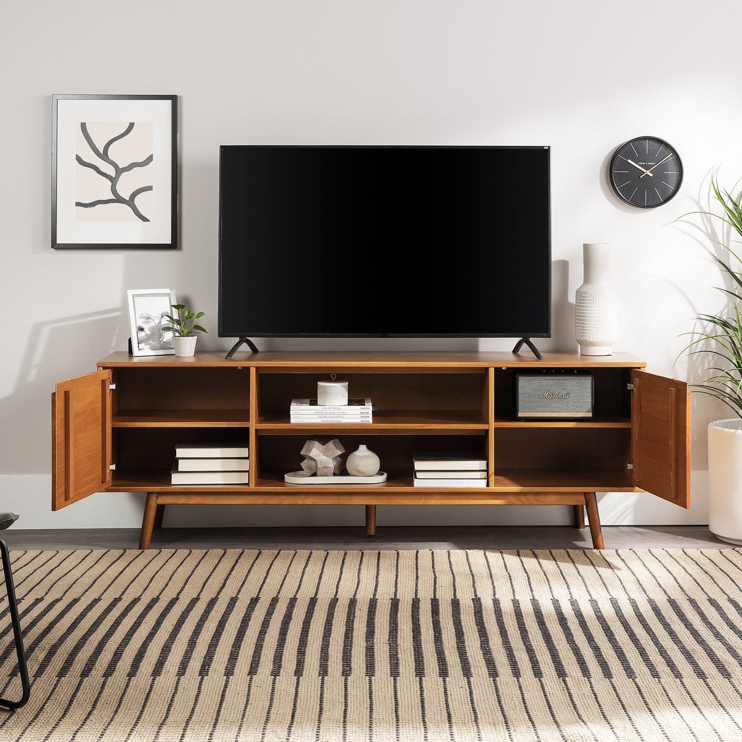 Adair Solid Wood TV Stand Walker Edison