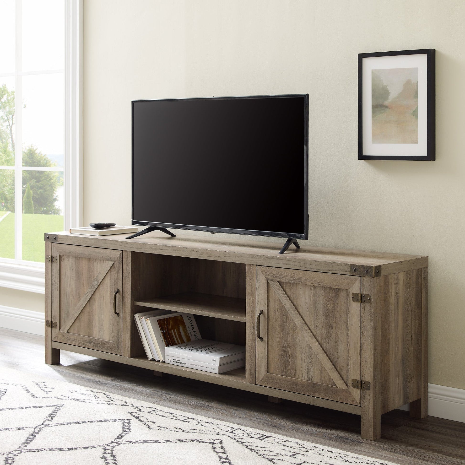 Barn Door TV Stand Walker Edison