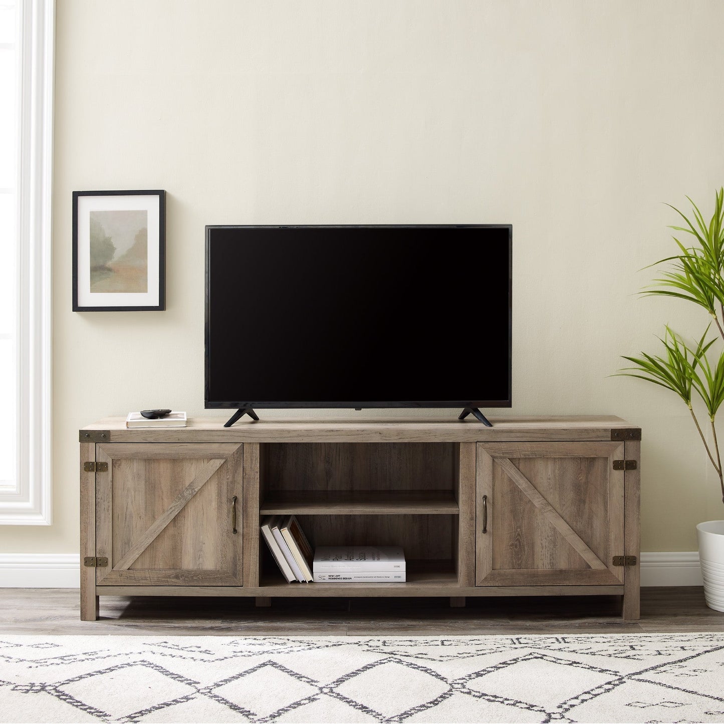 Barn Door TV Stand Walker Edison