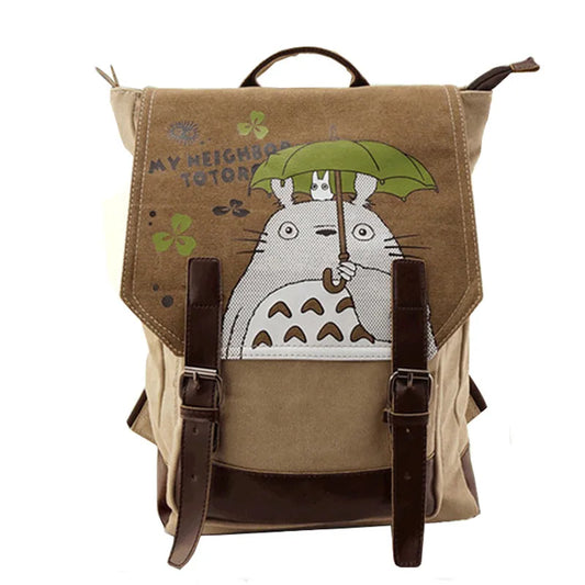 Women Canvas Backpack | Cartoon Printing Backpacks | Fashion Natsume Girls Shoulder Schoolbag | Mochila Feminina ShopOnlyDeal