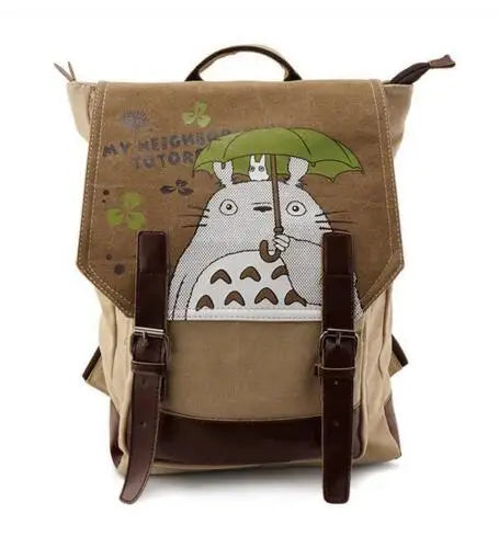 Women Canvas Backpack | Cartoon Printing Backpacks | Fashion Natsume Girls Shoulder Schoolbag | Mochila Feminina ShopOnlyDeal