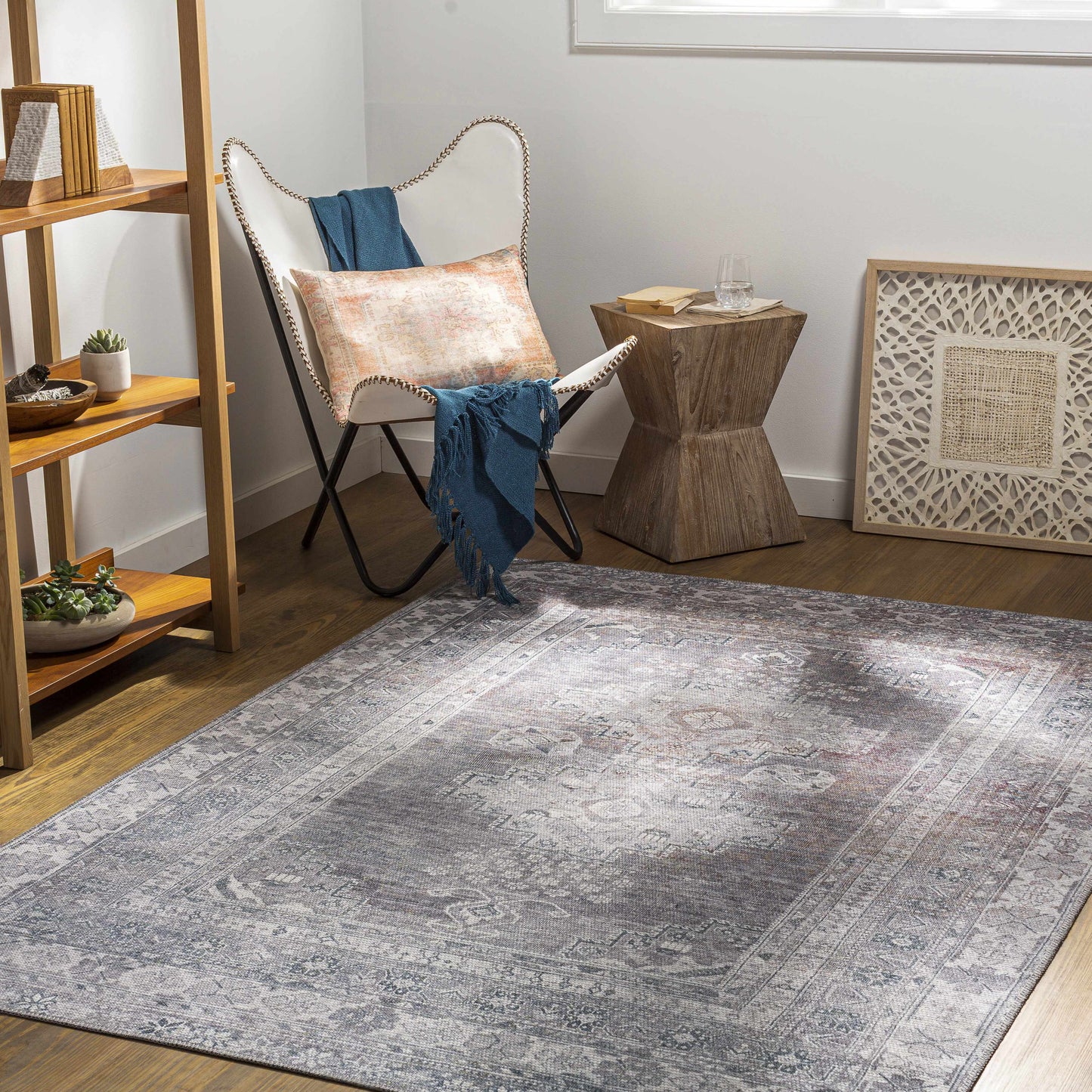 Baltinglass Brown Washable Area Rug Boutique Rugs