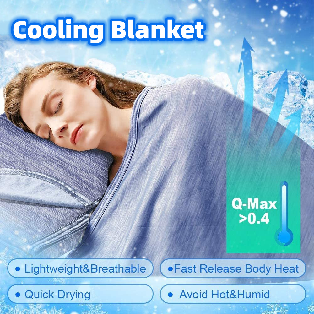 Cooling Blanket Cooling Fiber Absorb Heat Washable Cover Over Blankets Summer Cheerful Mario Official Store