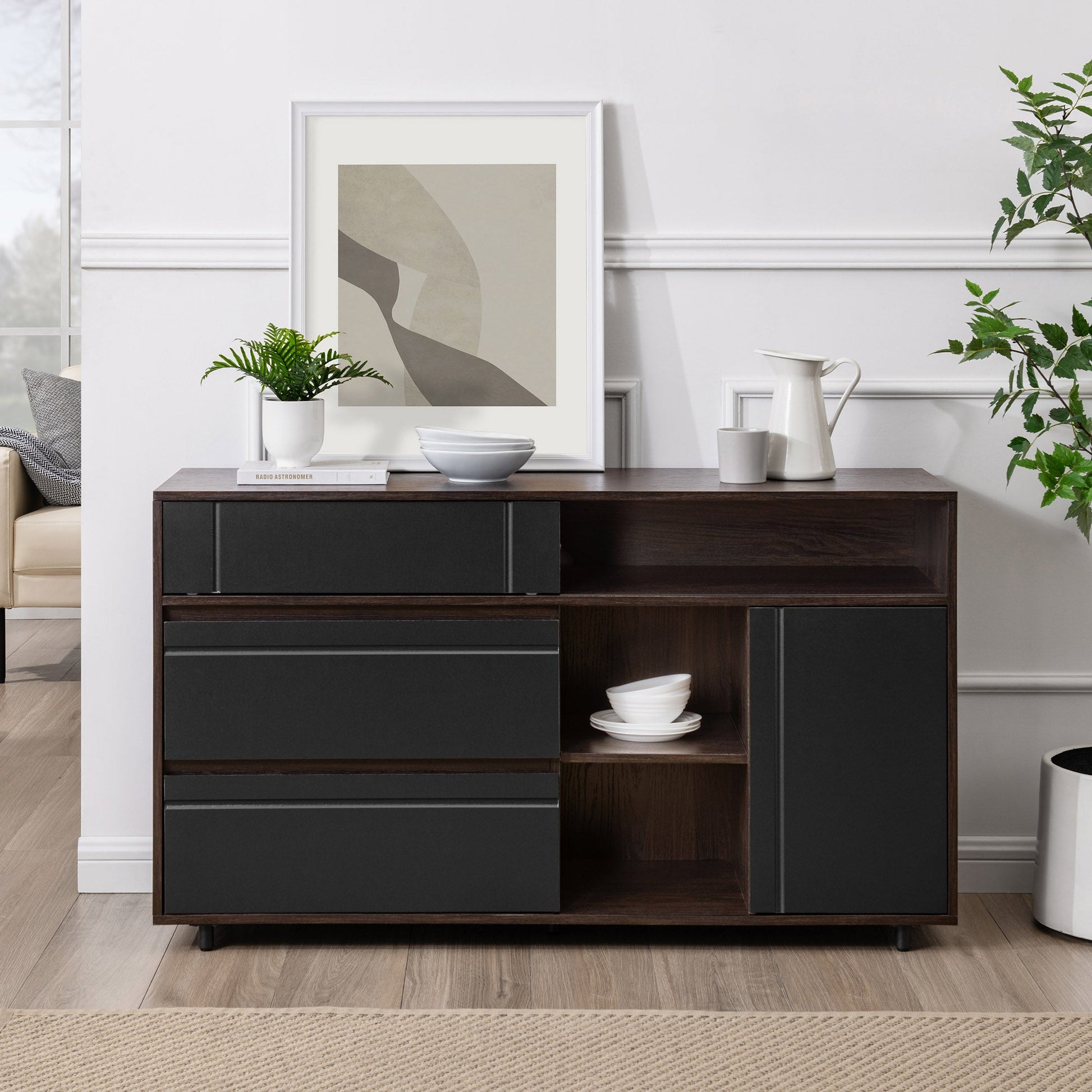 Beckett 52" Contemporary Storage Sideboard Walker Edison