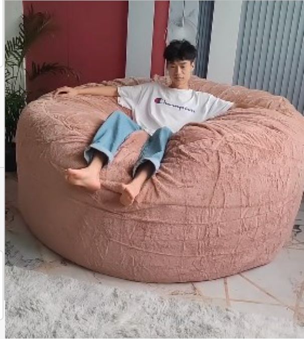 Giant Bean Bag Sofa Bed "No Stuffed" Pouf Big XXL Beanbag Chair Seat Puff Ottoman Couch Futon Relax Lounge Furniture