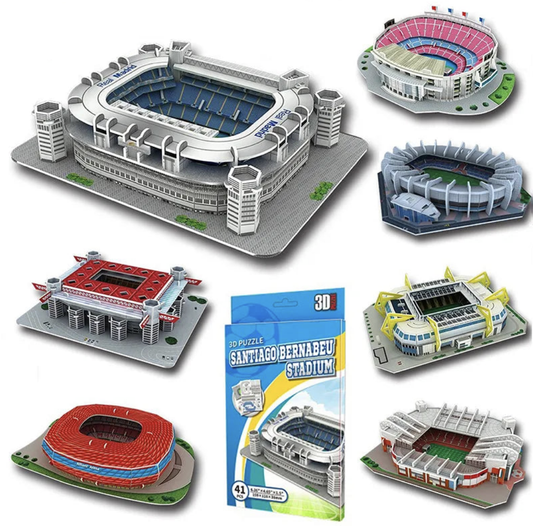 Miniature Football Field 3D DIY Puzzle World Famous Stadiums Models Football Game Peripheral Toys Fans Birthday Toys Gifts DDJ ShopOnlyDeal