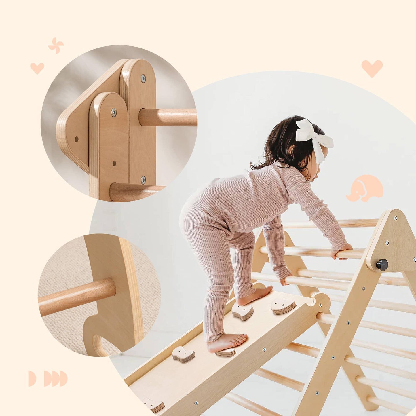 Tiny Land® 5-in-1 Montessori climbing set Tiny Land