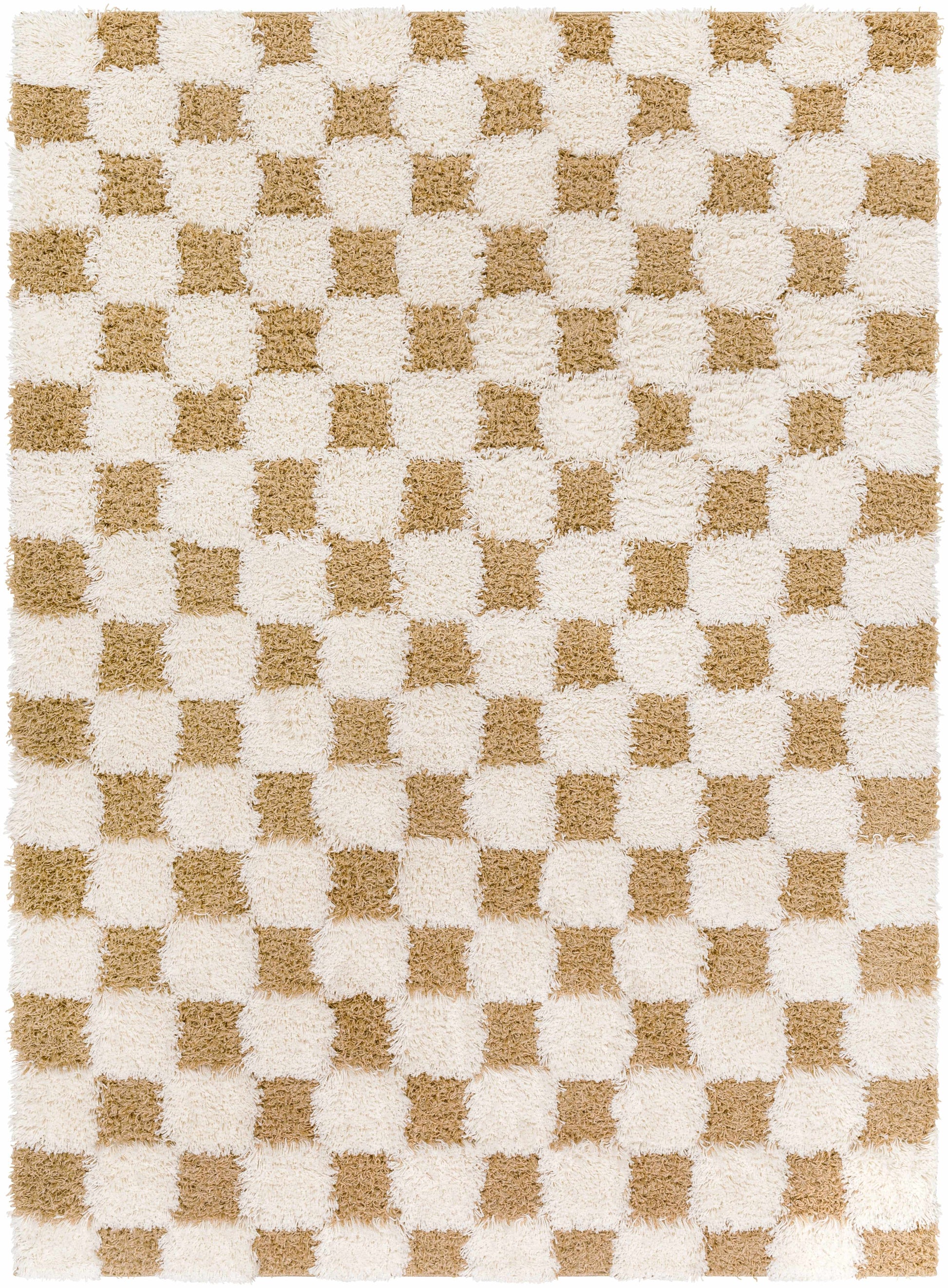 Atira Mustard Checkered Area Rug | Warm & Inviting Home Decor Piece Boutique Rugs