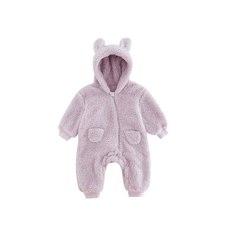 Newborn Baby Rompers Cotton 0-2Y Spring Autumn Warm Fleece Baby Boys Costume Baby Girls Clothing Animal Overall Baby Outwear Jumpsuits ShopOnlyDeal