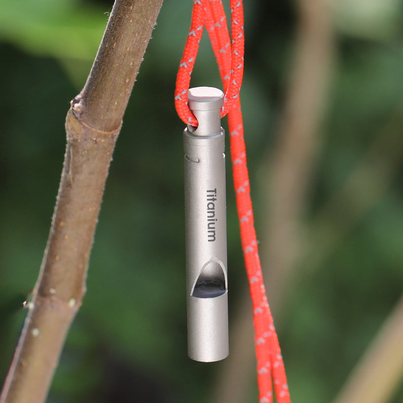 Lightweight Portable Outdoor Pure Titanium Survival Whistle ShopOnlyDeal