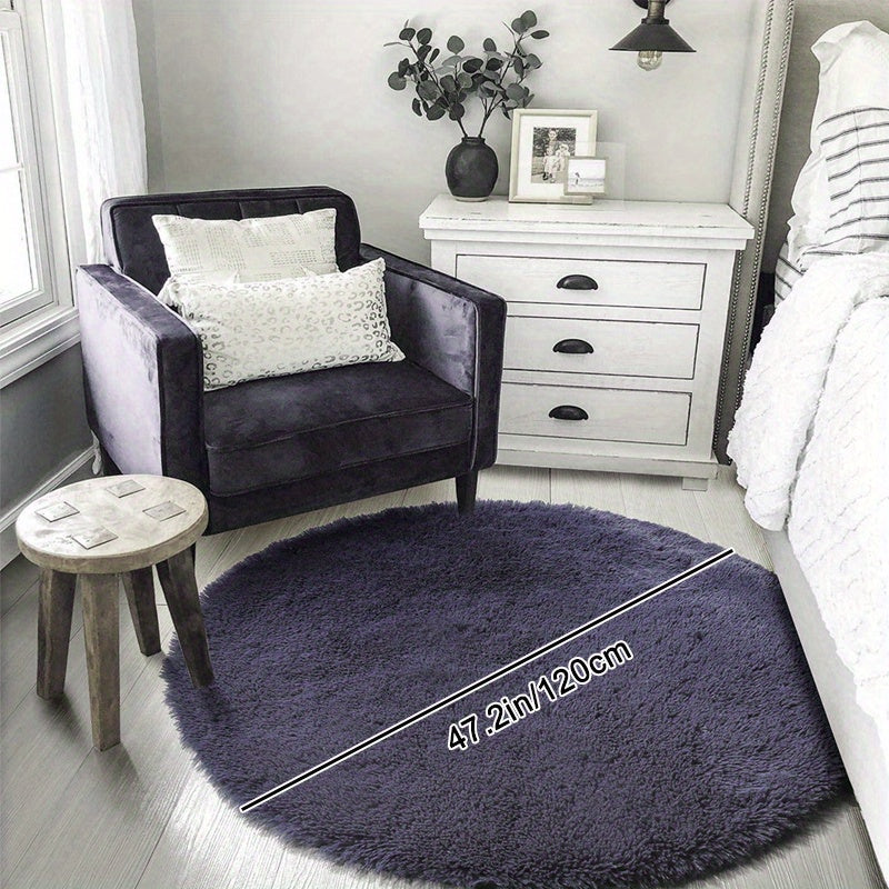 Warm Soft And Fluffy Shaggy Rug - Non-slip And Waterproof - Perfect For Living Room, Bedroom, Nursery, Game Room, Dormitory, Carpet - Teenage Room Decoration And Room Decor (4'x4') - Temu ShopOnlyDeal