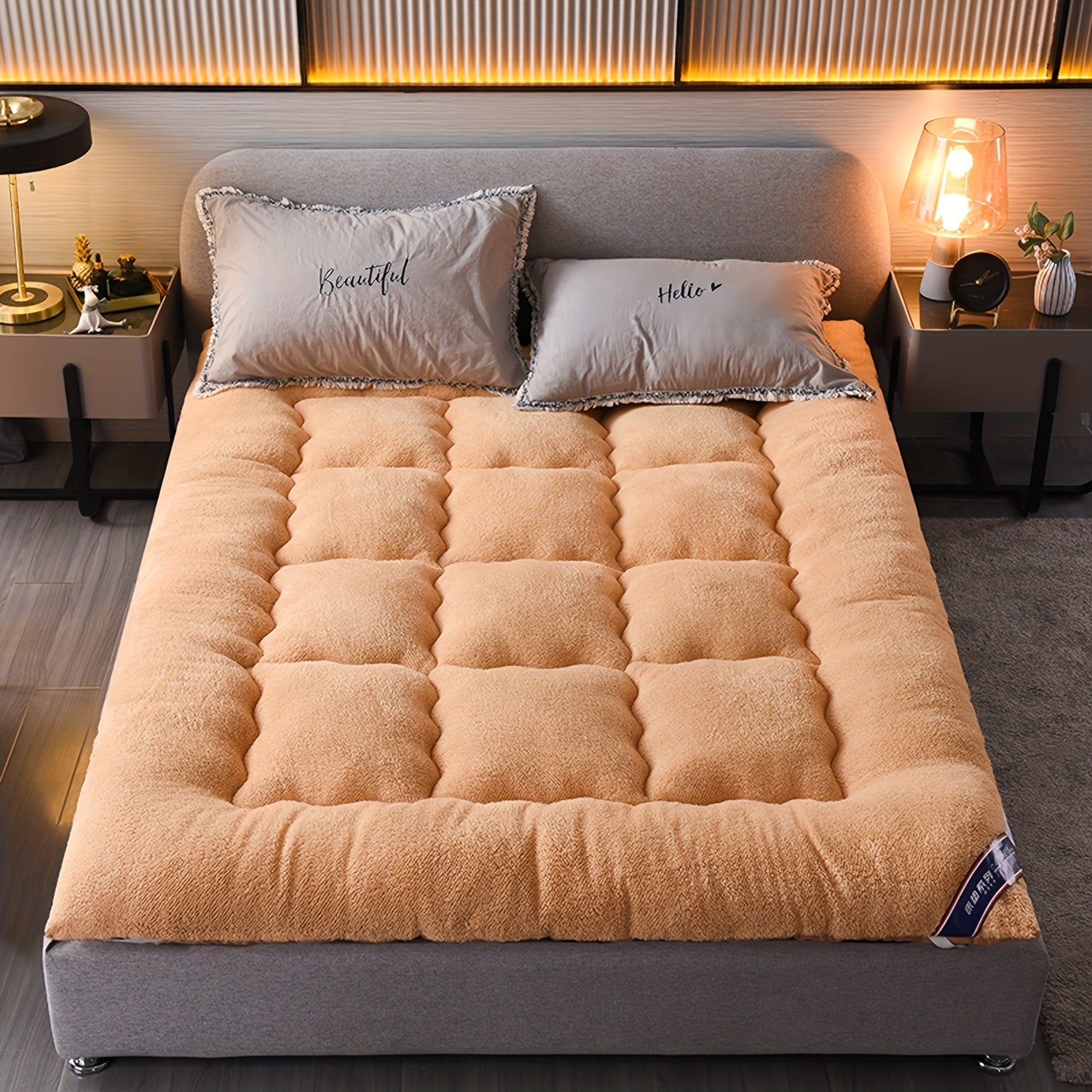 Soft and Skin-Friendly Thickened Lamb Velvet Mattress - Luxuriously Fluffy Comfort ShopOnlyDeal