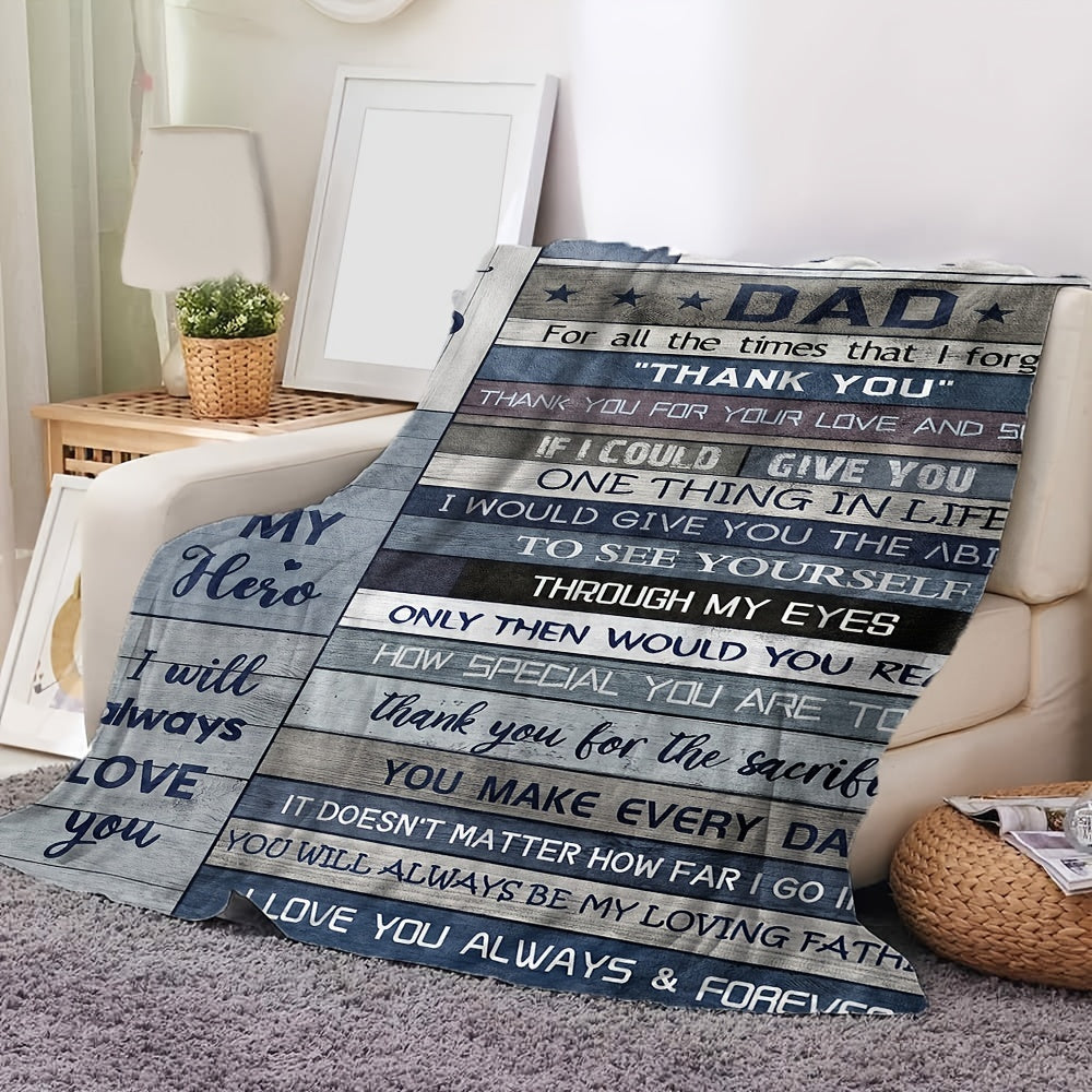 To My Father Flannel Blanket To My Dad Warm Cozy Soft Blanket For Bed Couch Sofa Office Travelling - Home & Kitchen - Temu ShopOnlyDeal