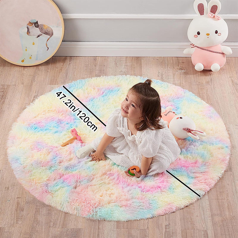 Warm Soft And Fluffy Shaggy Rug - Non-slip And Waterproof - Perfect For Living Room, Bedroom, Nursery, Game Room, Dormitory, Carpet - Teenage Room Decoration And Room Decor (4'x4') - Temu ShopOnlyDeal