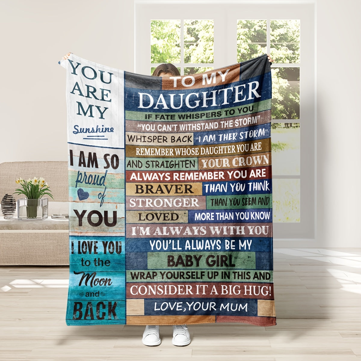 Daughter Gift Flannel Blanket, To My Daughter Blanket, Cozy Warm Soft Blanket For Sofa Office Bed And Travelling - Temu ShopOnlyDeal