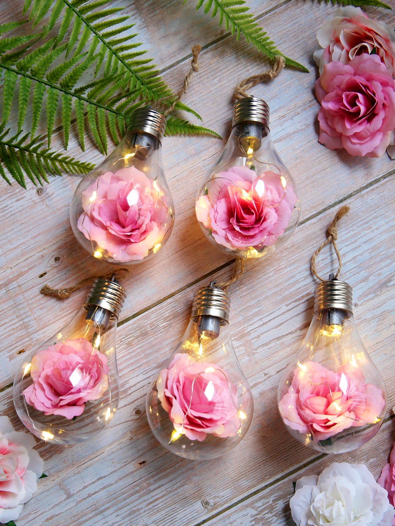 Flower Bulb Valentine's Day Decoration Detail Decor Bulb Light 1pc ShopOnlyDeal