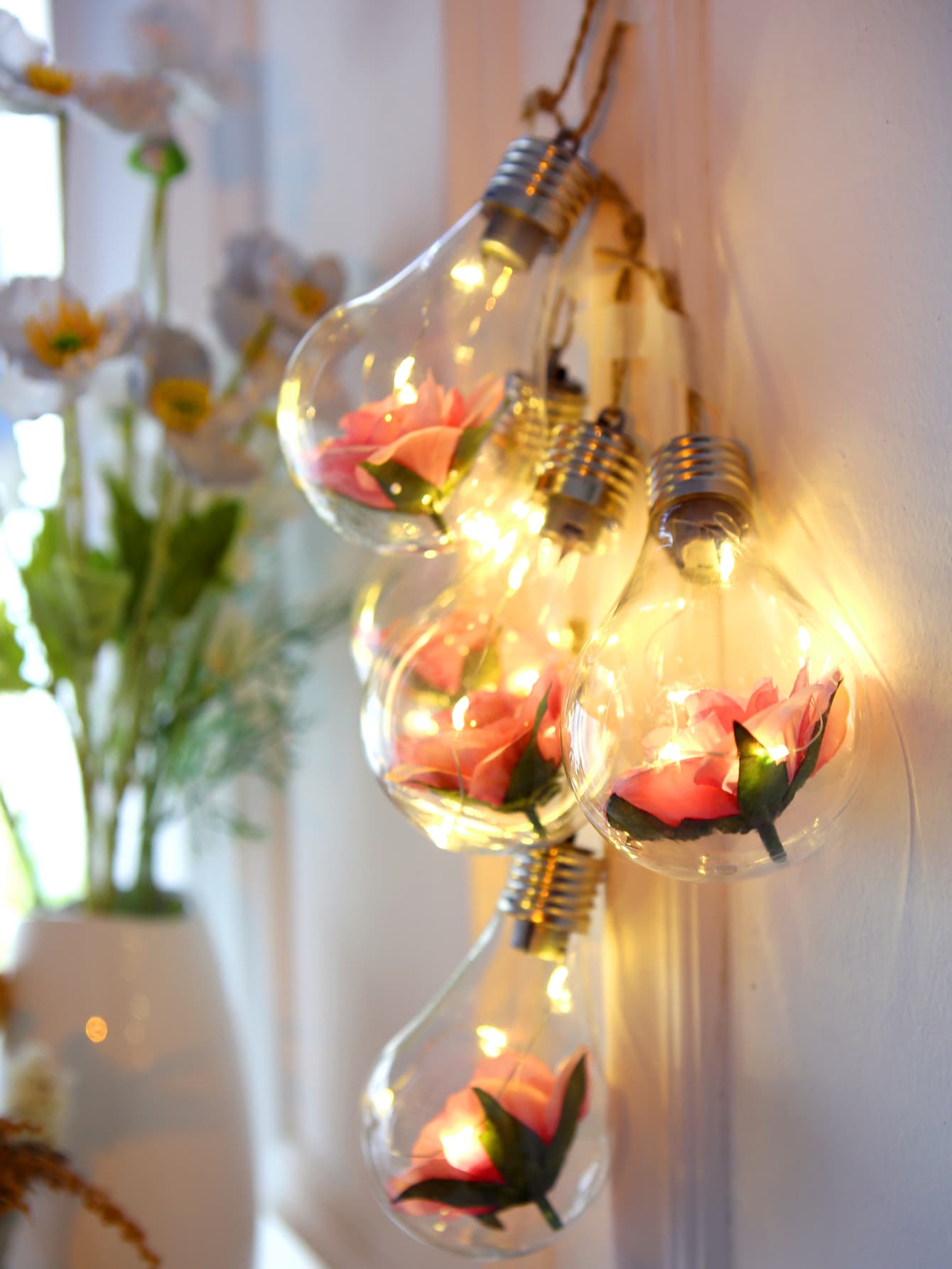 Flower Bulb Valentine's Day Decoration Detail Decor Bulb Light 1pc ShopOnlyDeal