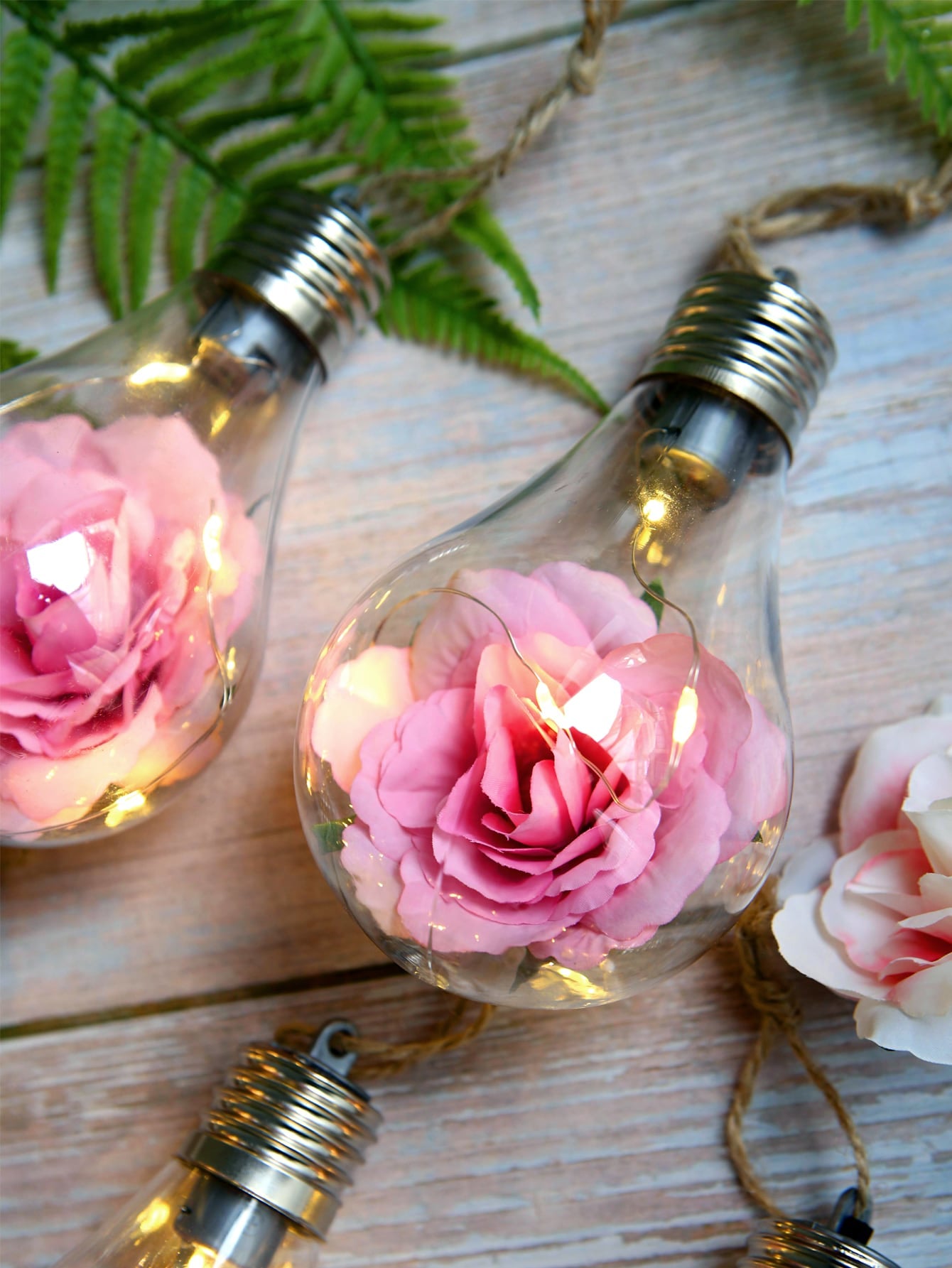 Flower Bulb Valentine's Day Decoration Detail Decor Bulb Light 1pc ShopOnlyDeal