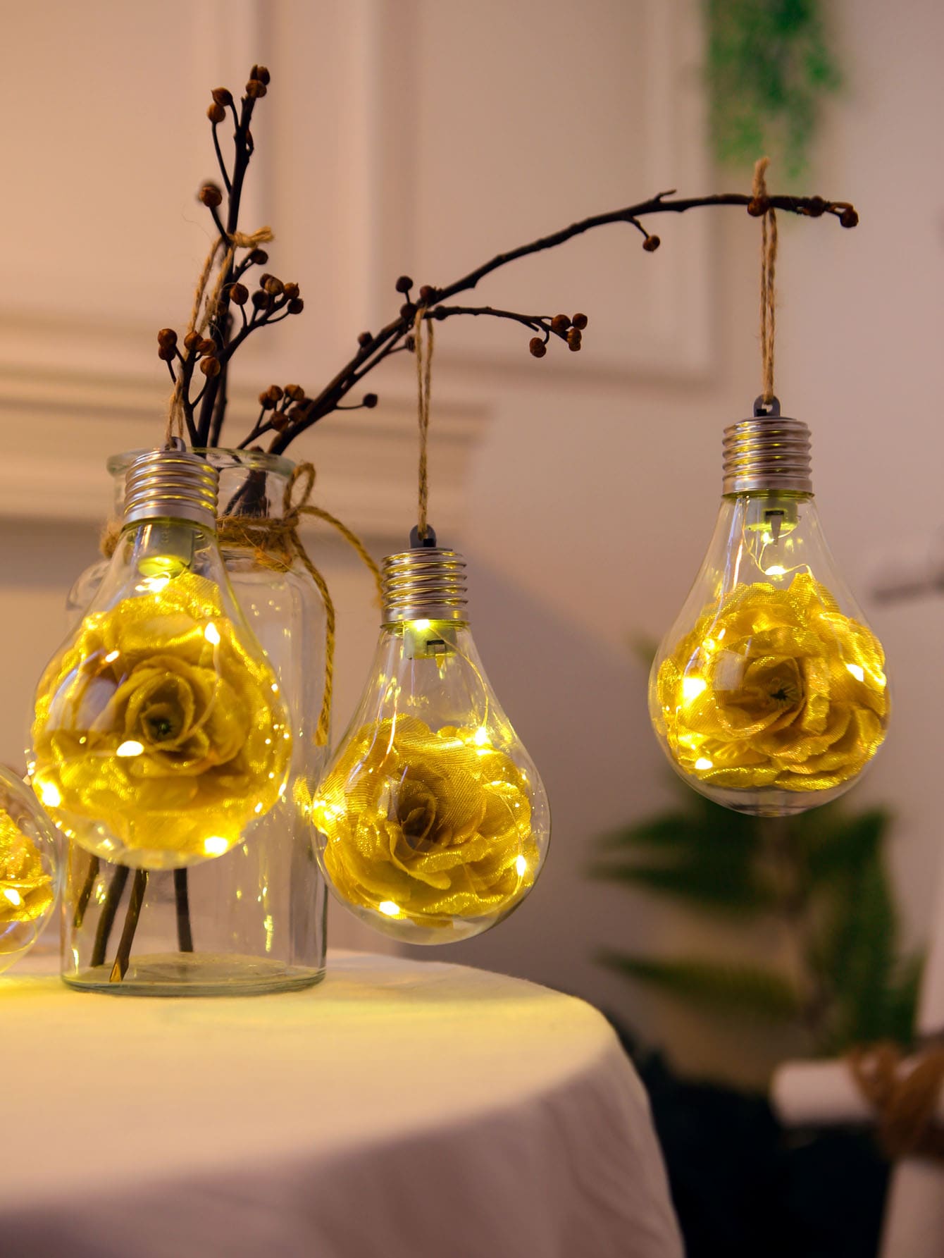 Flower Bulb Valentine's Day Decoration Detail Decor Bulb Light 1pc ShopOnlyDeal