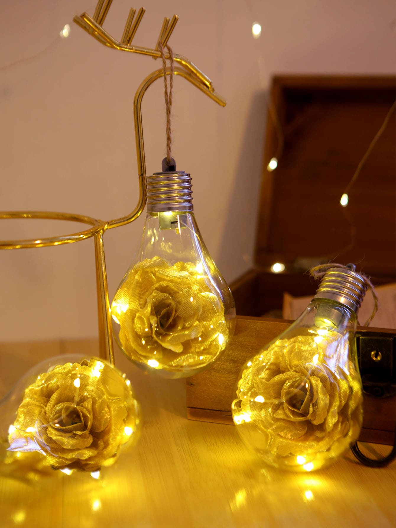 Flower Bulb Valentine's Day Decoration Detail Decor Bulb Light 1pc ShopOnlyDeal