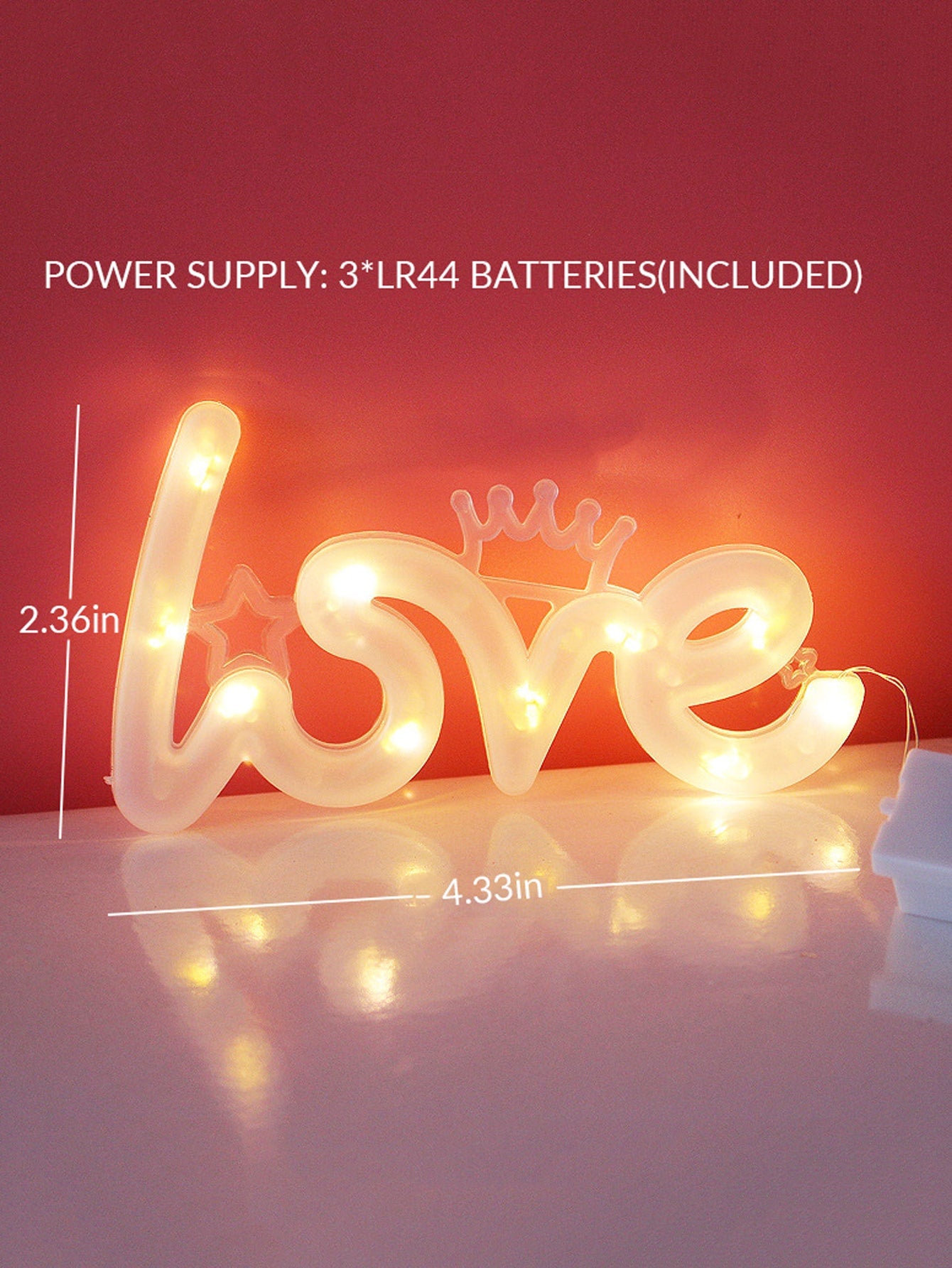 Valentine's Day Love Design Light 1pcs - Love Neon Sign - Love Gift Ideas - Gifts For Lover ShopOnlyDeal