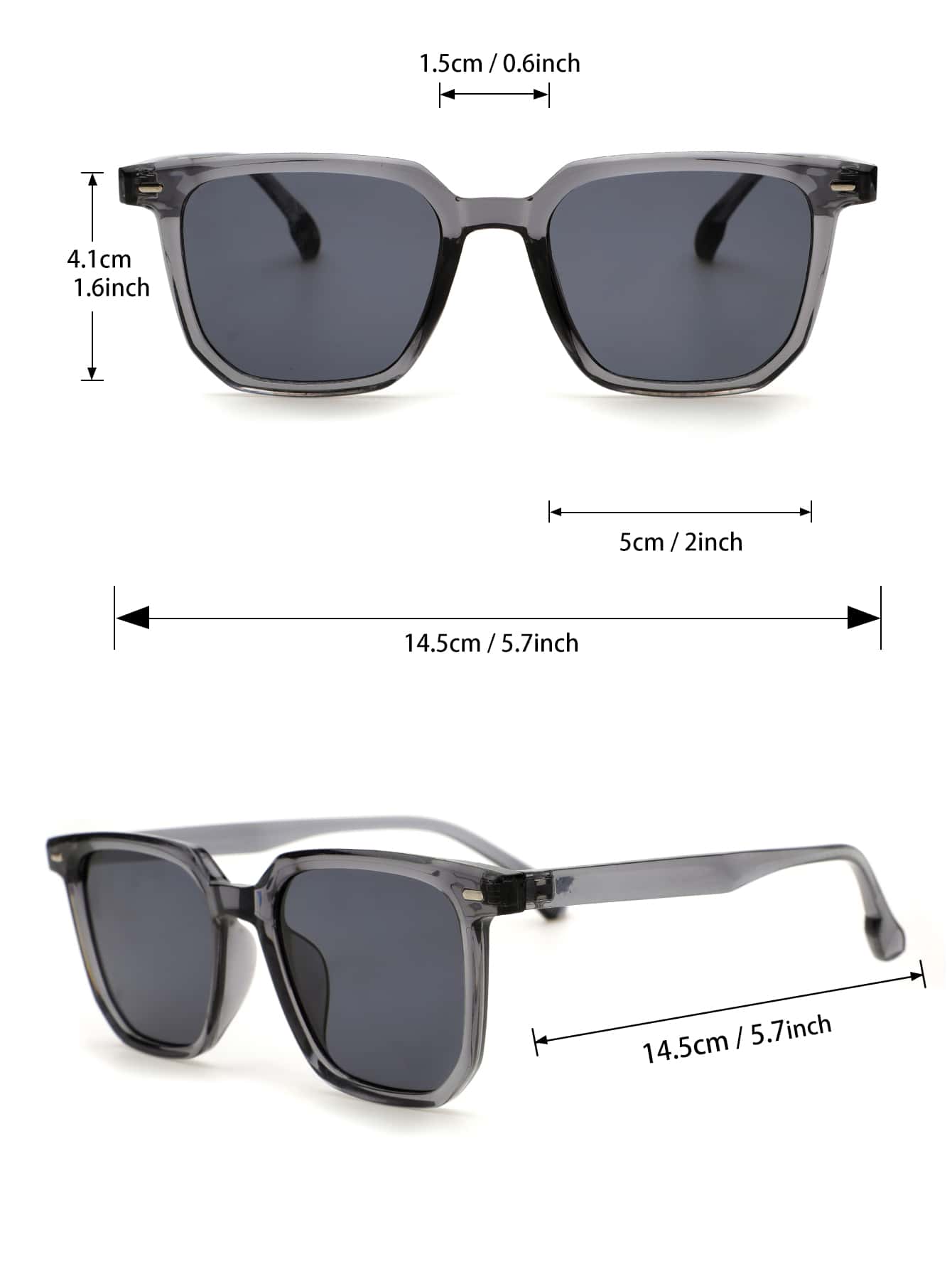 Men Sunglasses Square Frame Fashion Glasses Cool Designer Stylish ShopOnlyDeal