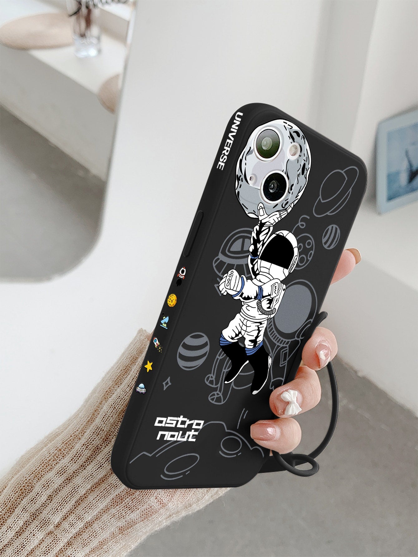 Cartoon Astronaut Print Phone Case ShopOnlyDeal