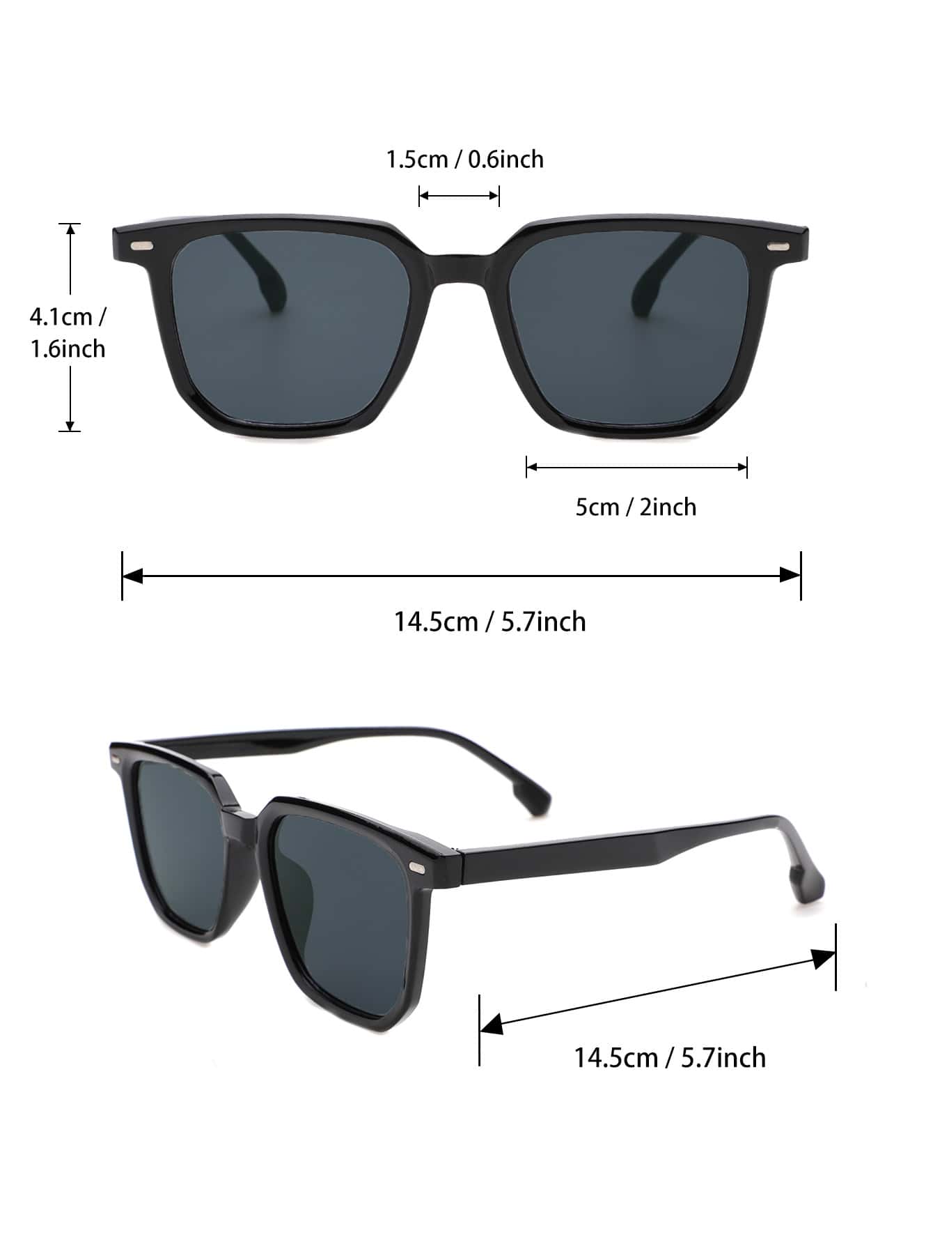 Men Sunglasses Square Frame Fashion Glasses Cool Designer Stylish ShopOnlyDeal