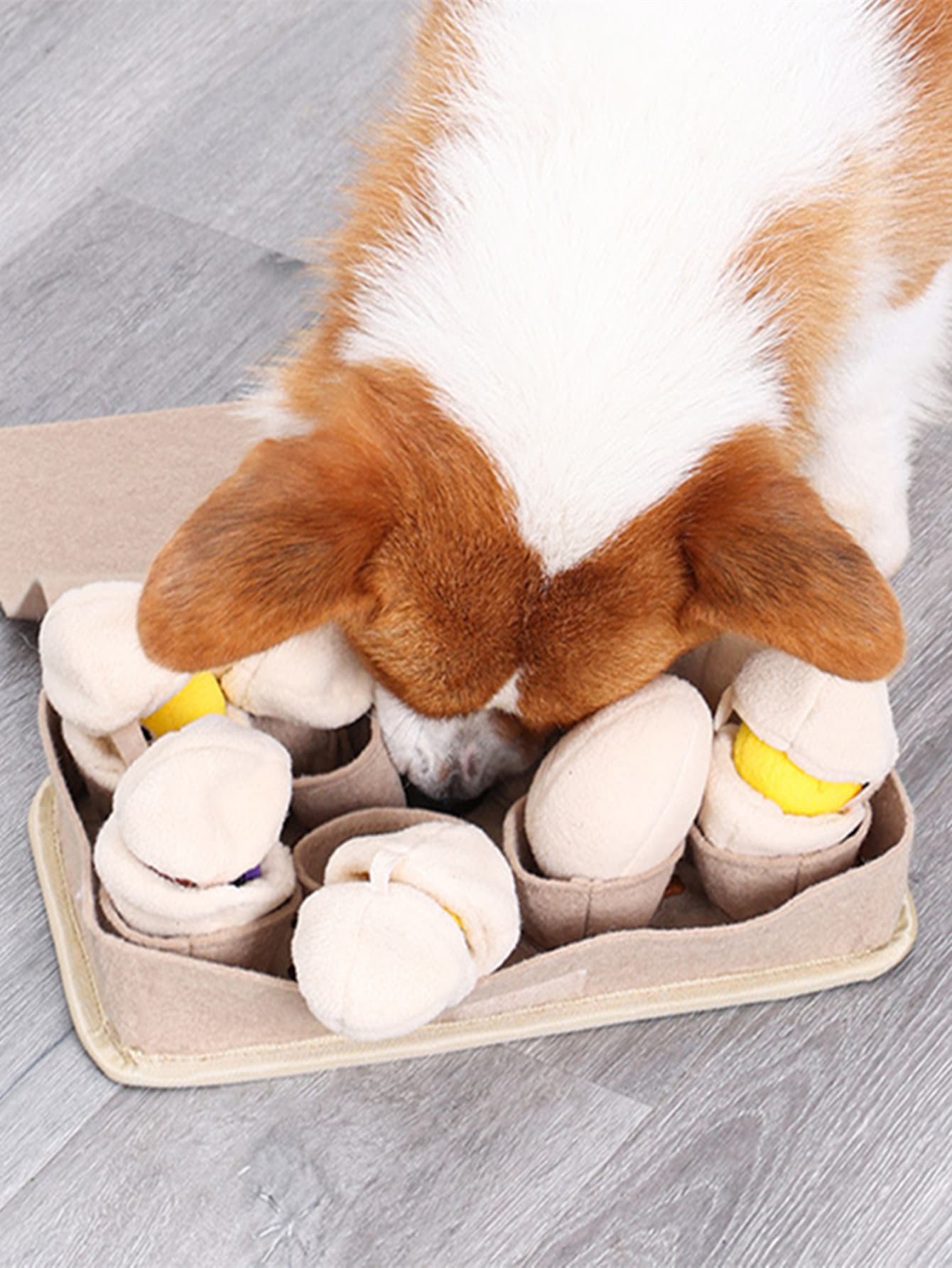 Slow Feeding For Dog Cartoon Egg and Chicken Design Pet Leaking Toy For Dogs Slow Feeding Mat Durable Dog Interactive Mat With Squeaky Puzzle Toys Plush Eggs Toys For Nose ShopOnlyDeal