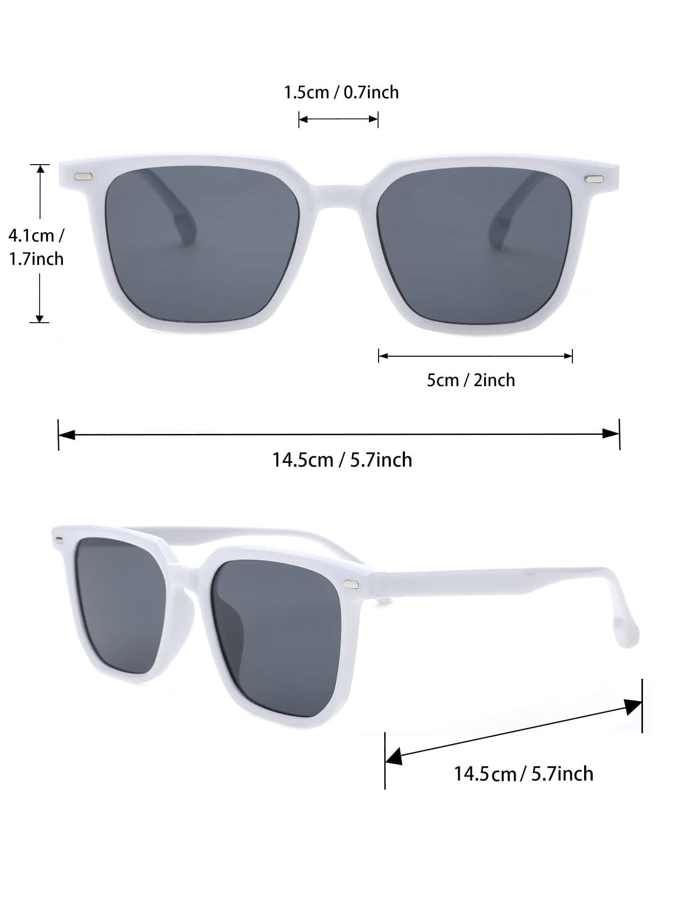 Men Sunglasses Square Frame Fashion Glasses Cool Designer Stylish ShopOnlyDeal