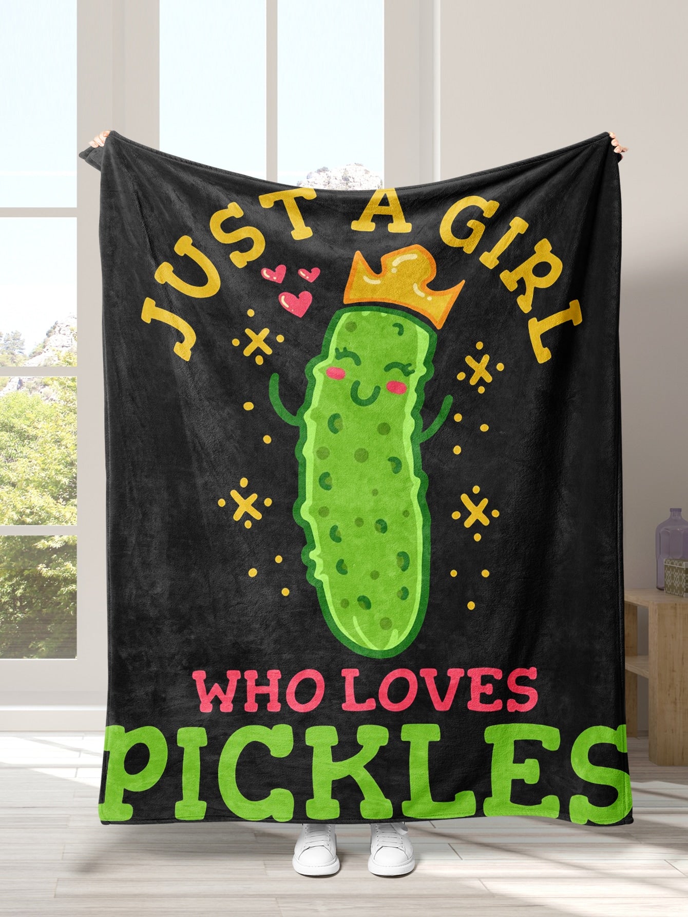 Pickles Blanket Cucumber Pattern Blankets, Soft Warm Cozy Sofa/bed Blanket, Suitable For Office Use, Birthday Gift Blanket ShopOnlyDeal