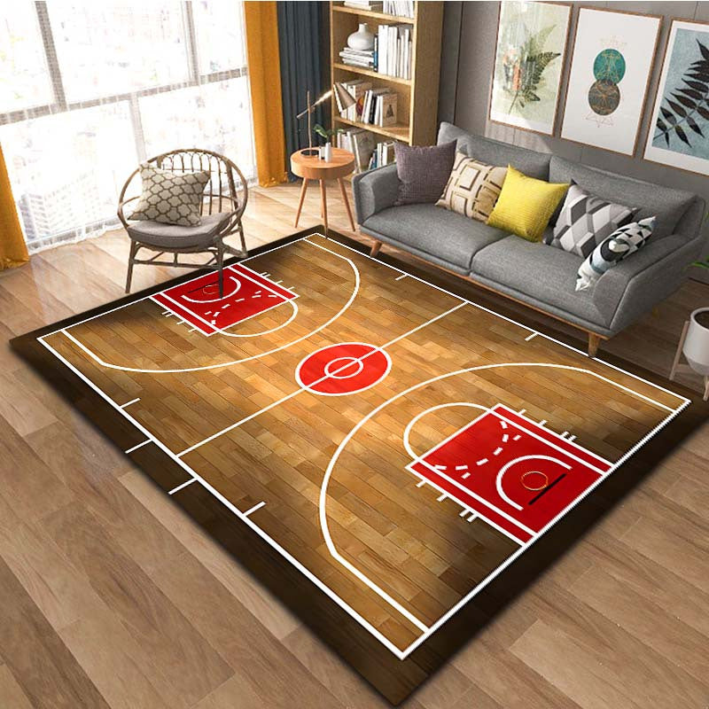 Basketball Court Pattern Carpet, Door Floor Mat Doormat, Non-slip Floor Mat Living Room Decor Rug, Home Decor ShopOnlyDeal