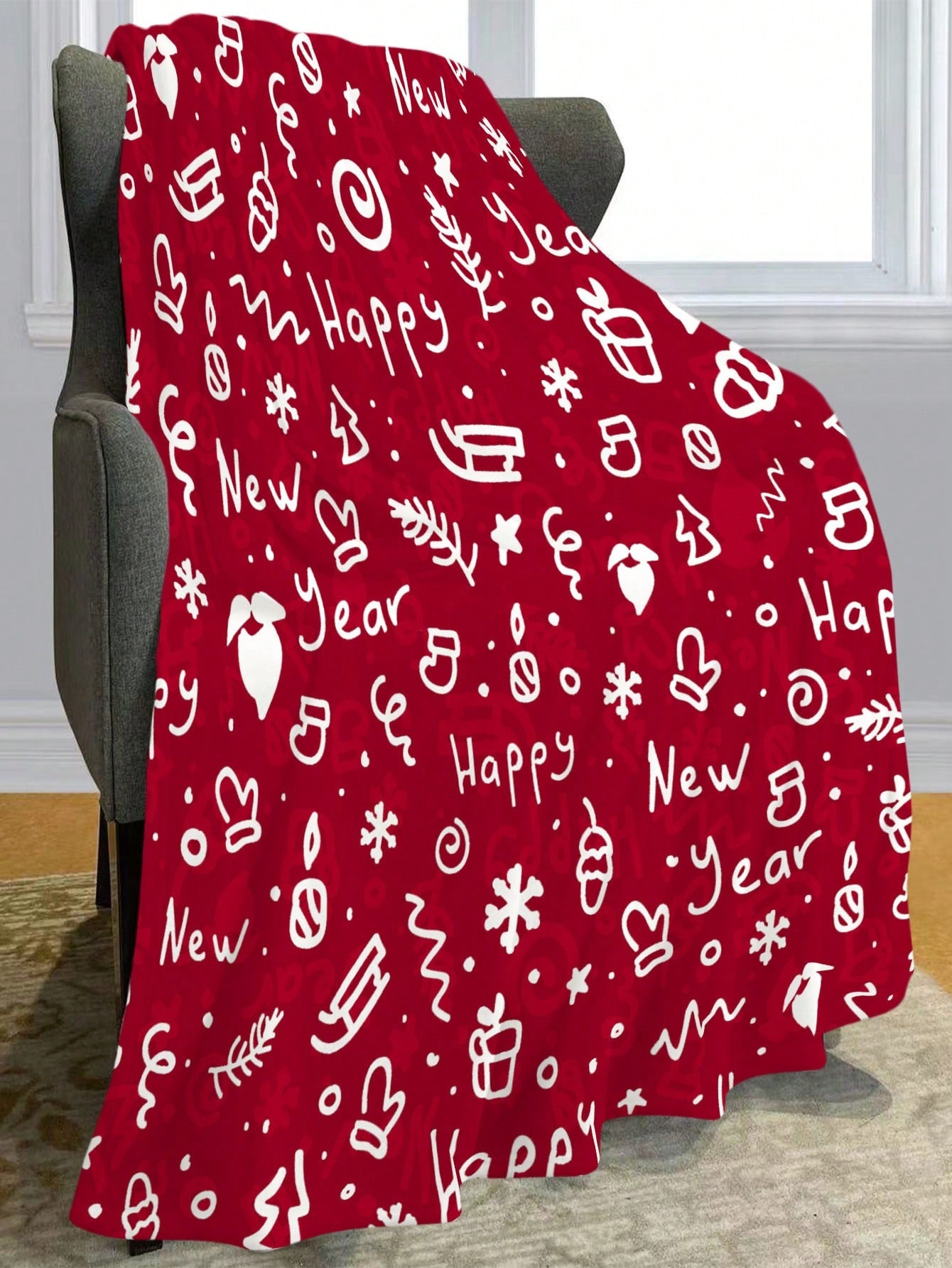 Christmas Super Soft Flannel Fleece Blanket With Personalized Christmas Design For Sofa, Bedroom, Gift, High-definition Printed Blanket, Suitable For Mom, Dad, Son, Daughter, Grandma, Grandpa, Multiple Sizes Available ShopOnlyDeal