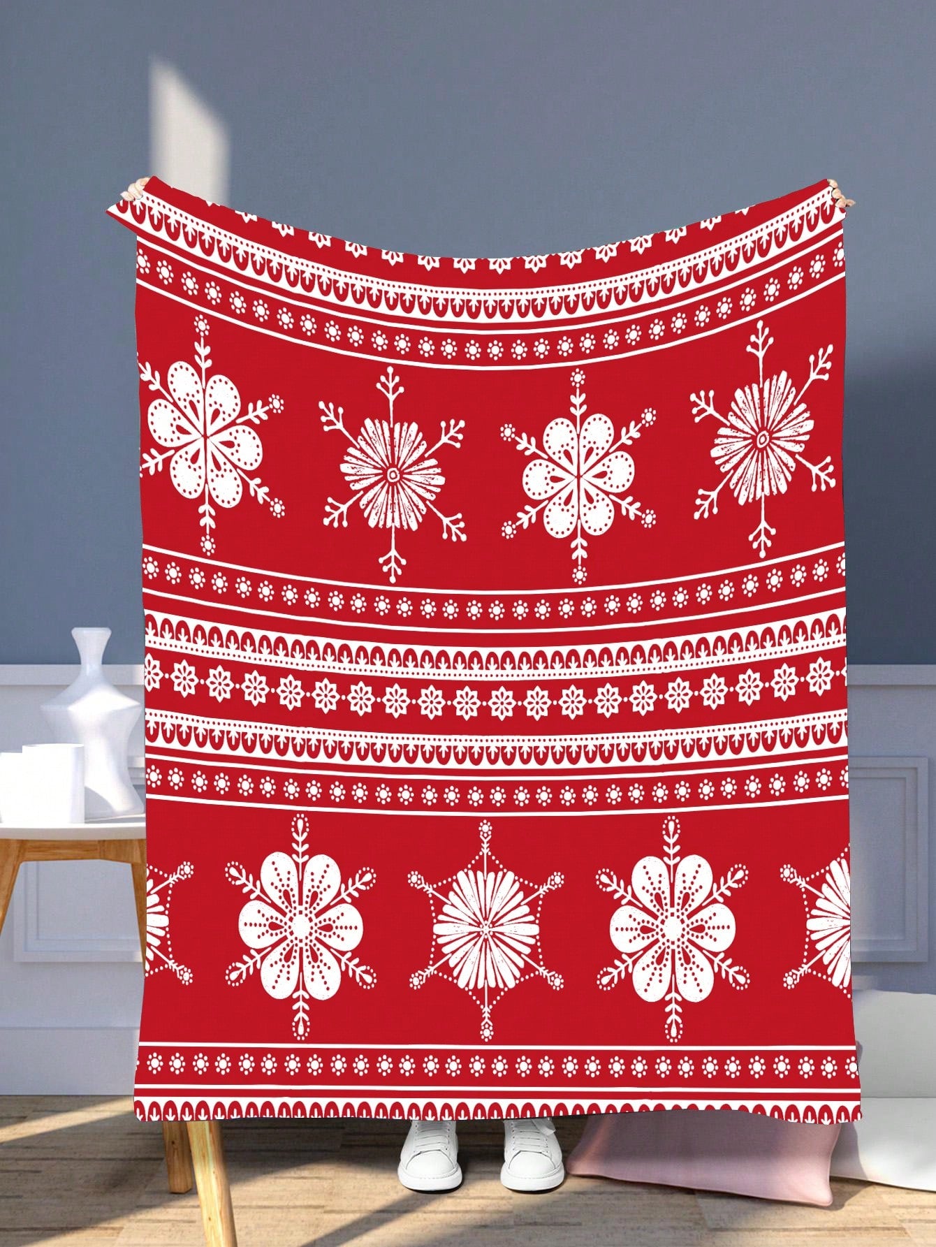 Christmas Super Soft Flannel Fleece Blanket With Personalized Christmas Design For Sofa, Bedroom, Gift, High-definition Printed Blanket, Suitable For Mom, Dad, Son, Daughter, Grandma, Grandpa, Multiple Sizes Available ShopOnlyDeal