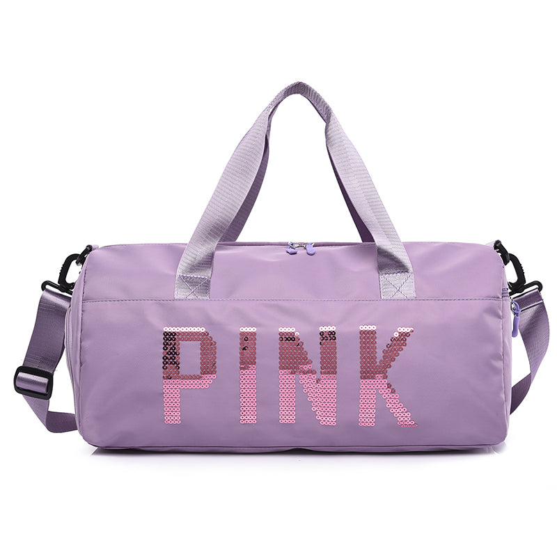 Pink Duffle Bag Large Capacity Travel Storage Bag Portable Duffel Bag Casual Sports Bag With Shoes Compartment | Free Shipping For New Users | Temu ShopOnlyDeal