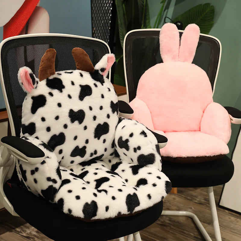 Cow Pillow Animal Seat Cushion 1PC 2 Sizes Sof Stuffed Plush Sofa Indoor Floor Home Chair Decor Winter ShopOnlyDeal