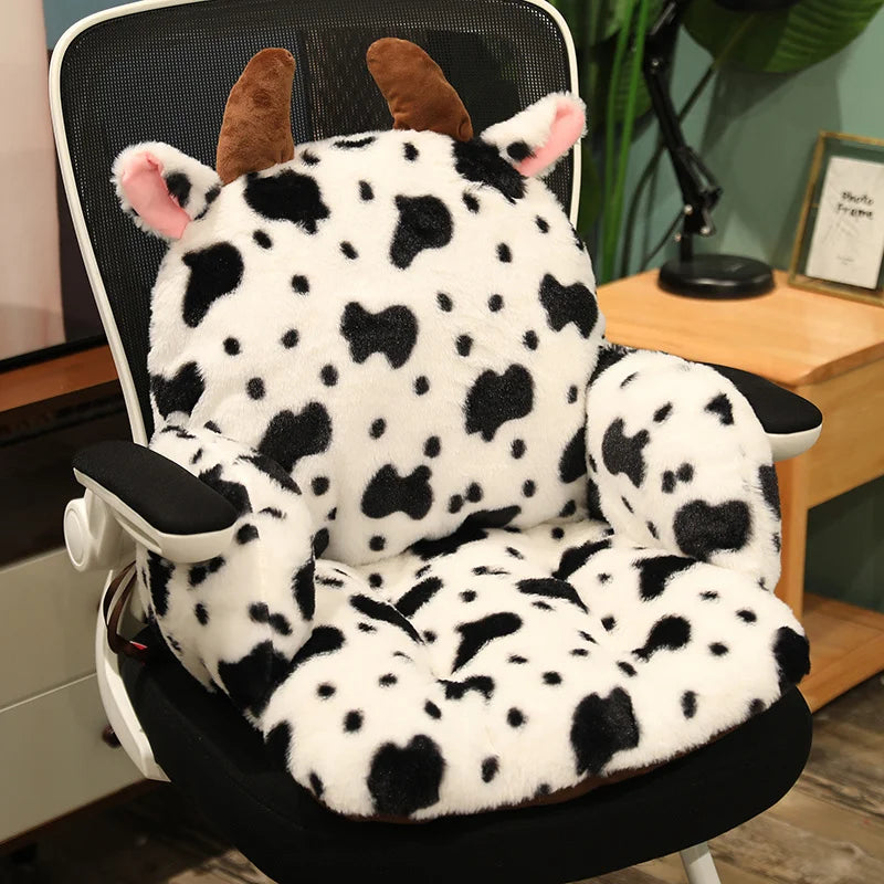 Cow Pillow Animal Seat Cushion 1PC 2 Sizes Sof Stuffed Plush Sofa Indoor Floor Home Chair Decor Winter ShopOnlyDeal
