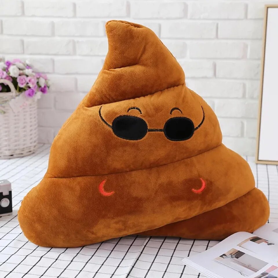 1PC Creative Super Poop Stuffed Plush Toy Funny Cute Face Expression Shit Doll for Children Kids Birthday Christmas Gifts Toy ShopOnlyDeal