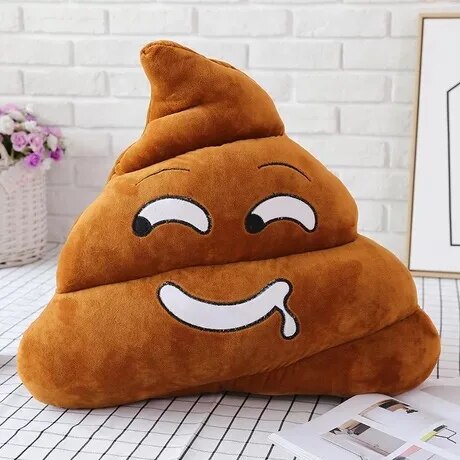 1PC Creative Super Poop Stuffed Plush Toy Funny Cute Face Expression Shit Doll for Children Kids Birthday Christmas Gifts Toy ShopOnlyDeal