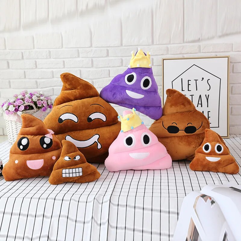 1PC Creative Super Poop Stuffed Plush Toy Funny Cute Face Expression Shit Doll for Children Kids Birthday Christmas Gifts Toy ShopOnlyDeal